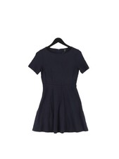 Uniqlo A-Line Midi Dress XS in Blue