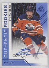 2018-19 Upper Deck SP Game Used Authentic Rookies Blue Ethan Bear #106 Auto s9v