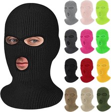3 Hole Balaclava Knitted Full Face Cover Ski Mask Winter Windproof Neck Warmer