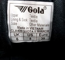 Gola Quota Marl ZCMA925 Gray/Black Size‎ 13 Brand New With Box Gola Clothing, Shoes & Accessories for Men on Sale up to 90  main image 3