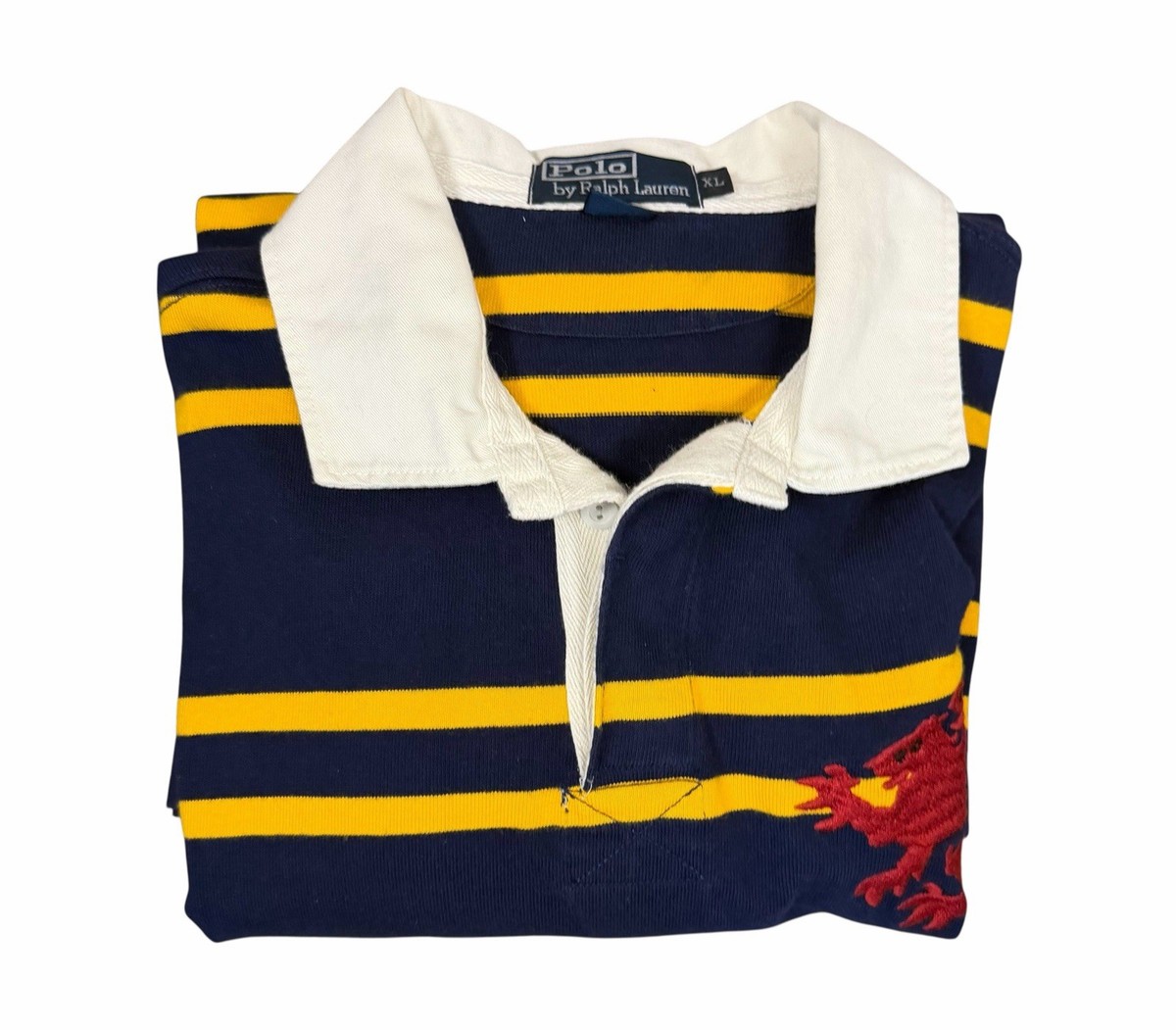Polo Ralph Lauren Red Dragon Griffin Authentic Rugby Shirt Sz XL