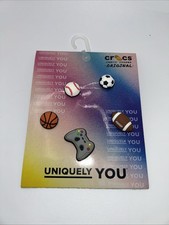 NEW CROCS Jibbitz Charms 5 Pack Baseball Sports Baseball Football Basketball