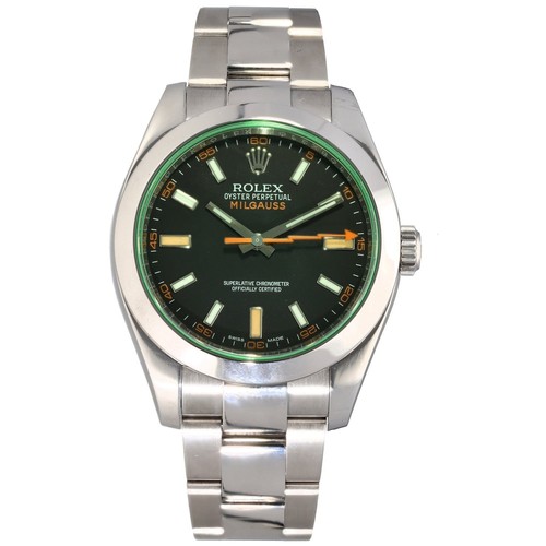 Rolex Milgauss Men's Black Watch 116400GV - 2009