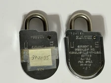 2 - U.S. SARGENT & GREENLEAF Inc. 8077 Combination Military Padlock NO Combo Key