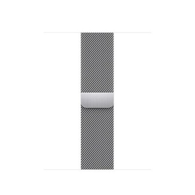 Apple Mesh Milanese Silver Band 44MM For Apple Watch SE, 3, 4, 5, 6, 7, 8, 9, 10
