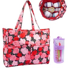 Crochet Bag Organizer Yarn Storage Organizer Multiple Pockets Portable