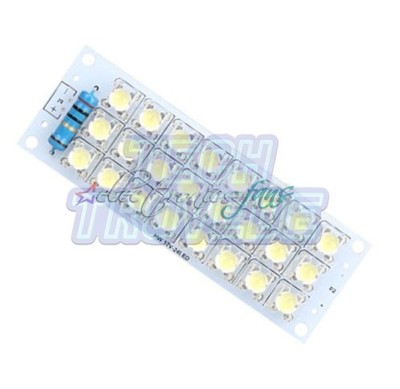 12V LED Panel Board 24 Piranha LED Energy Saving Panel Light board Blue Blau ASS