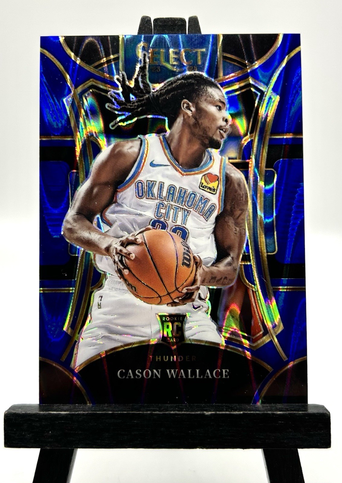 2023-24 select blue flash cason wallace /99 #321