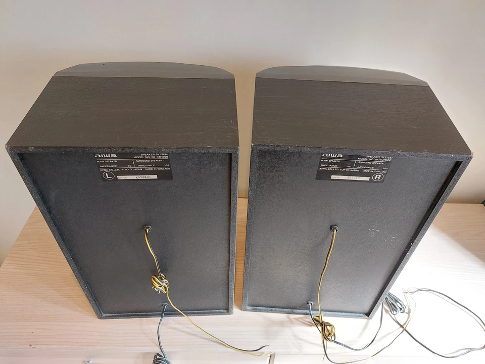 Aiwa FZR-500 Speakers. 100W 7 Inch Sub Black. Tested and Working Perfectly. - Image 3 of 4