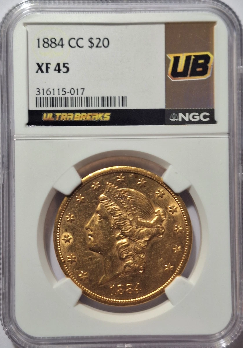 XF 45 Graded Double Eagle $20 US Gold Coins (Pre - 1933) for sale