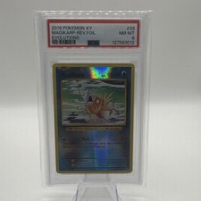 Pokémon Magikarp Reverse Holo Common 33/108 Evolutions PSA 8 2016