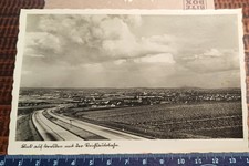AK Reichsautobahn Dresden, Blick ins Elbtal von Brücke bei Mobschatz Merbitz