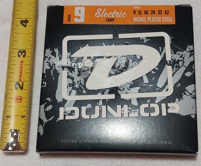 Box Set (6) Dunlop Nickel Plated Steel Electric Guitar Stings 9-42 New