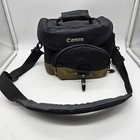 Canon Camera Bag Digital Dslr Padded Adjustable Strap Compartments Pockets Black
