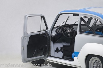 AUTOart Fiat Abarth 1000 TCR アバルト FIAT ABARTH 1000 TCR MATTE GRAY BLUE STRIPES 1:18 by AUTOART