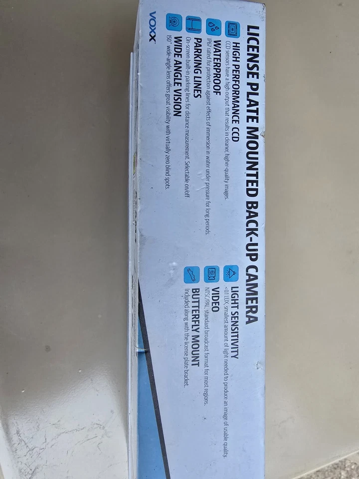 Nueva cámara de visión trasera de respaldo Voxx ACAM4 con matrícula o montaje plano Foto 3 de 4