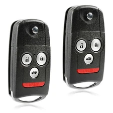 2 Keyless Entry Remote 4-BTN Flip Key Fob for 2007 2008 Acura TL (OUCG8D-439H-A)