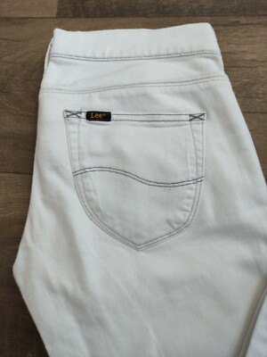 Jean Lee Lynn Femme Blanc Taille W28 L33, Coupe Slim, Occasion