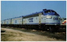 Railroad Train # 116 CSX at Waycross Georgia Quartet # 116-119 Postcard 