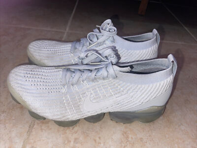 Size 7.5 Men - Nike Air VaporMax Flyknit 3 White Pure Platinum | eBay
