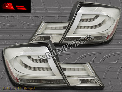 Fit For 13-15 Honda Civic 4dr Sedan 4 PCS L.E.D Tail lights Chrome