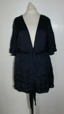 Missguided Blue Silky Kimono Playsuit UK 8 rrp 25 DH9 AA 17
