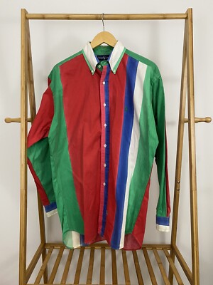 polo multi colored button down