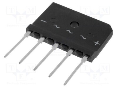 Three-Phase Bridge Rectifier If: 20A Urmax: 800V Ifsm: 200A DBI20-08B Dreip