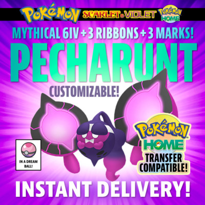 PECHARUNT   Rare Mythical from INDIGO DISK DLC for Pokemon Scarlet Violet Home!
