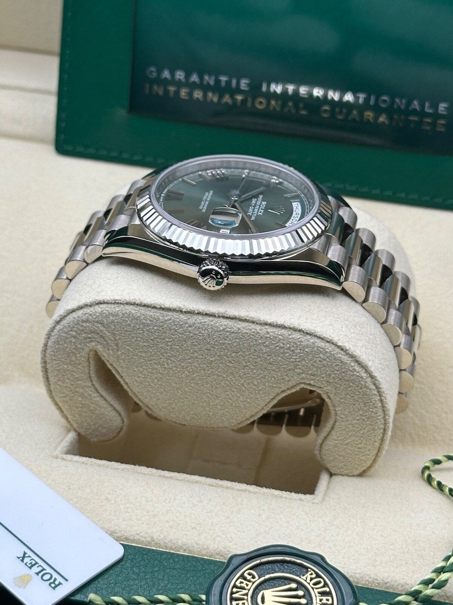 Rolex Day-Date 228239 Silver President Bracelet with Silver