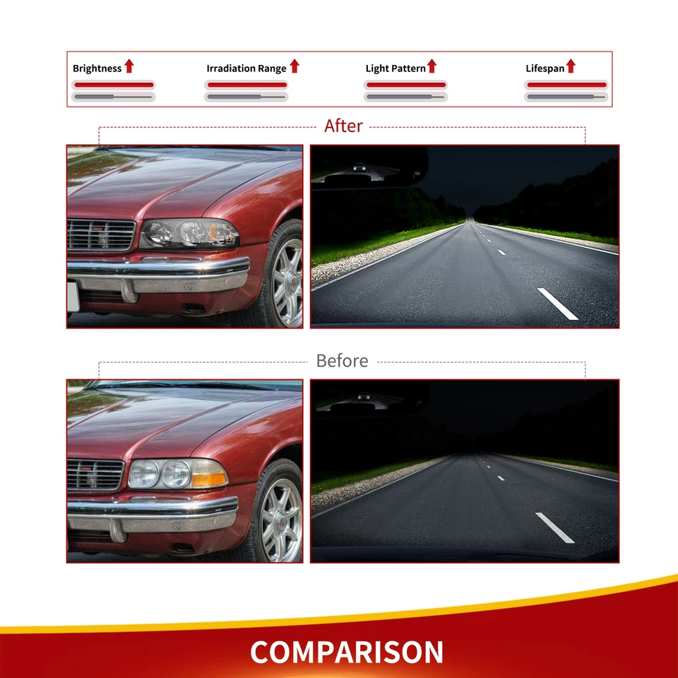 Faros para Chevy Impala 2000-2005 carcasa negra faros esquineros ámbar Foto 3 de 4