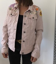 Pink Denim Jacket Size 14
