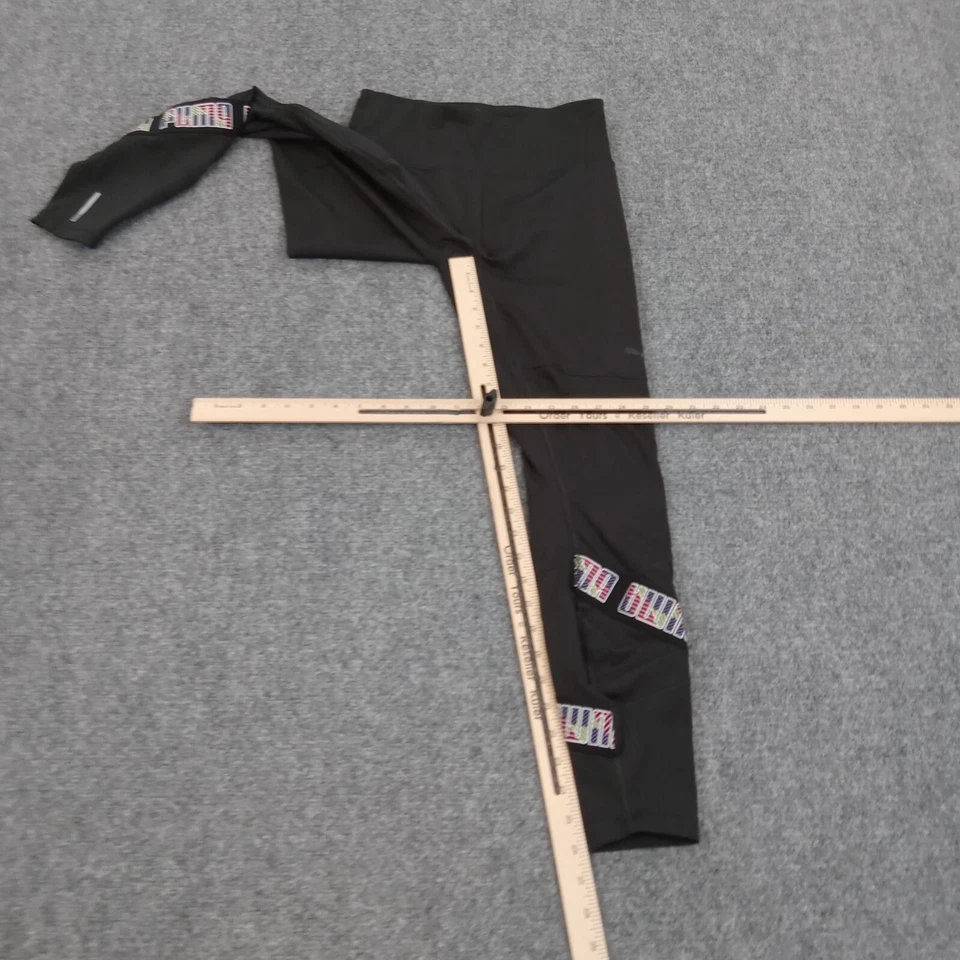 Puma Leggings Mujer Medianos Negros Correr Causal Yoga Comodidad Logo Elastizados Foto 2 de 4