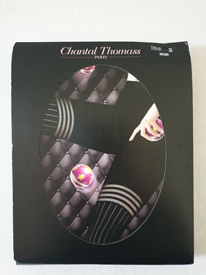 Collant Chantal Thomass Noir à Côtes Ajourées - Taille T2 - Neuf Avec Étiquettes