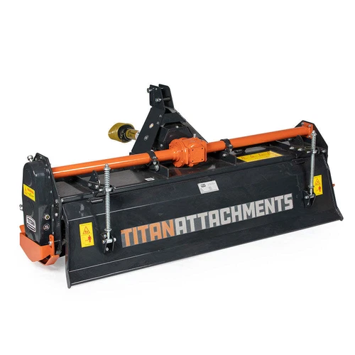 Titan Attachments 3 Point 72" Rotary Tiller Attachment Fits Cat 1 Tractors
