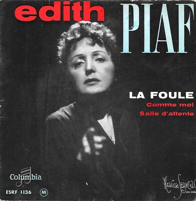 Edith Piaf: La Foule / Wartezimmer +1 [Vinyl 45 Tours 7'' EP] 1958 SEHR GUT