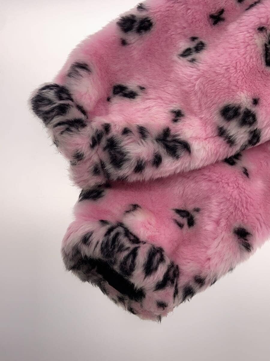 Supreme Bandana Faux Fur Bomber Jacket Pink Black Acrylic Supreme Bandana Faux Fur Bomber Jacket Pink Black Acrylic