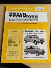 Revue technique Peugeot 104