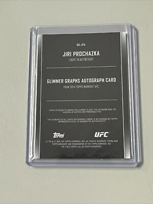 2024 Topps Midnight UFC Jiri Prochazka Glimmer Graphs Auto 2024 Topps Midnight UFC Jiri Prochazka Glimmer Graphs Auto