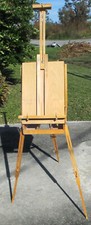 Wooden Painters Easel with Compartments holds 4 to 31 inch Painting