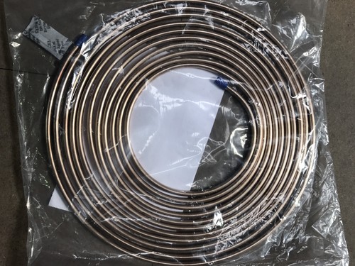 Roll 25ft Long 3/16" Kunifer 90% Copper 10% Nickel Quality Car Brake Pipe Tubing - Afbeelding 1 van 2