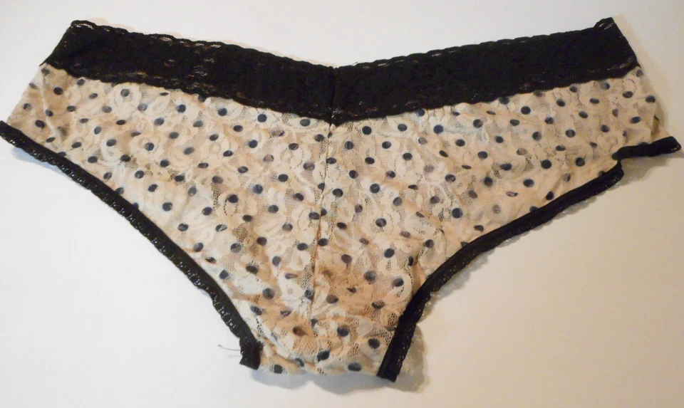 Ambrielle Bragas Hipster Para Mujer Encaje Transparente Lunares 9?XXL X 3 NUEVAS CON ETIQUETAS Foto 3 de 4