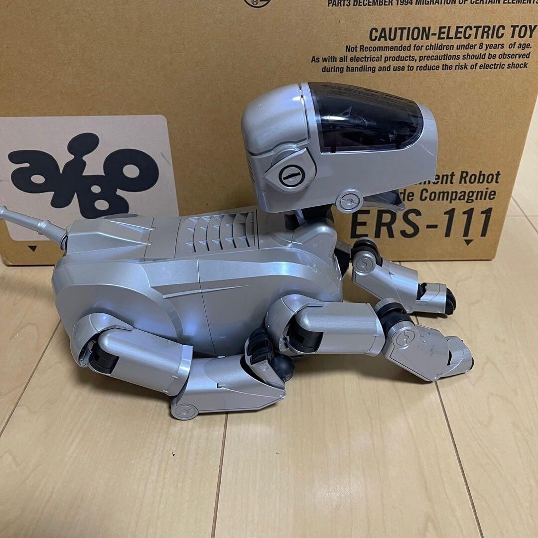 Sony AIBO ERS-111 Digital Robot Dog Junk Silver Rare | eBay