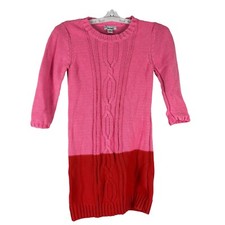 Old Navy Colorblock Pink & Red Knit Sweater Dress Size M