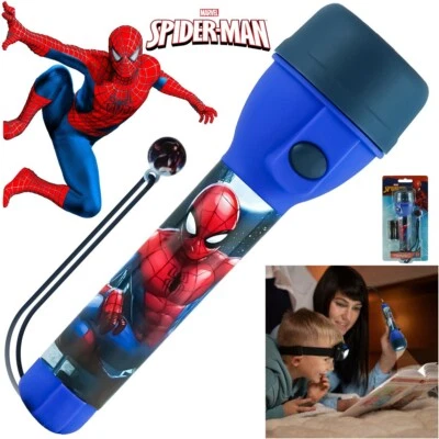 Spiderman Kids Torch, 16cm Night Light Plastic Big Torch Bright LED Flashlight