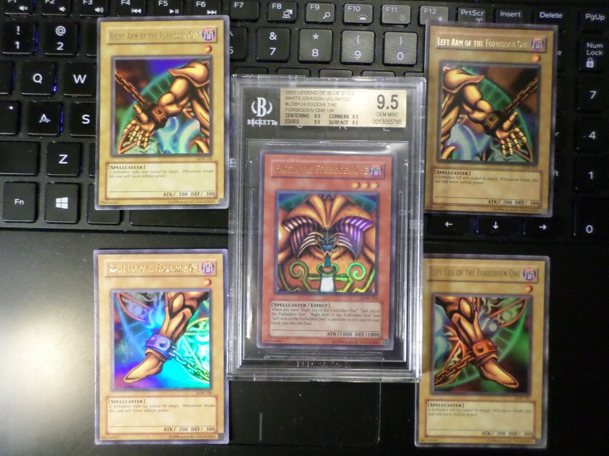 YUGIOH EXODIA THE FORBIDDEN ONE LOB-124 GRADED 9.5 GEM MINT LOB