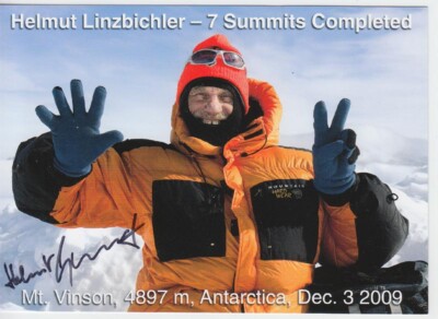 HELMUT LINZBICHLER Mount Everest Himalaya Hindukusch Expedition signiert signed