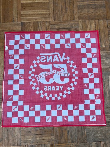 VANS OFF THE WALL CHECKER 55th Anniversary BANDANNA Taschentuch Schal rot - Bild 3 von 3