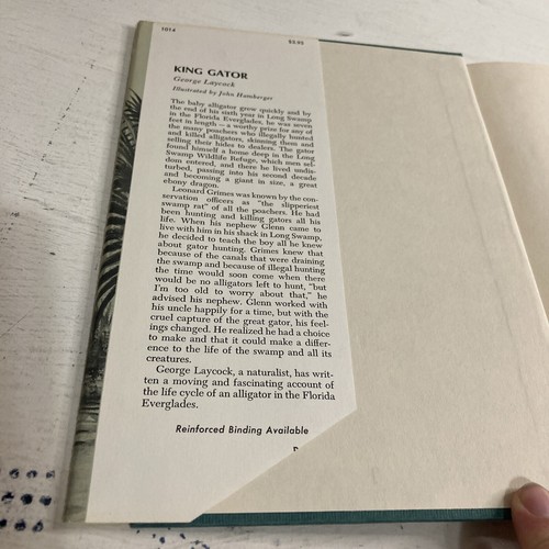 King Gator By George Laycock HC 1968 1st Edition Clipped DJ - Picture 4 of 10