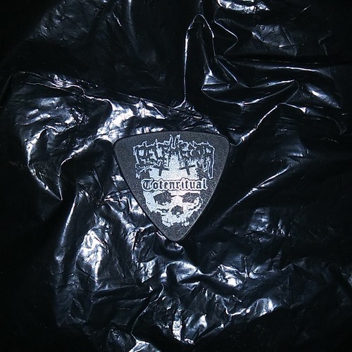 BELPHEGOR Band Logo HELMUTH TOTENRITUAL Signature Concert Tour GUITAR PICK